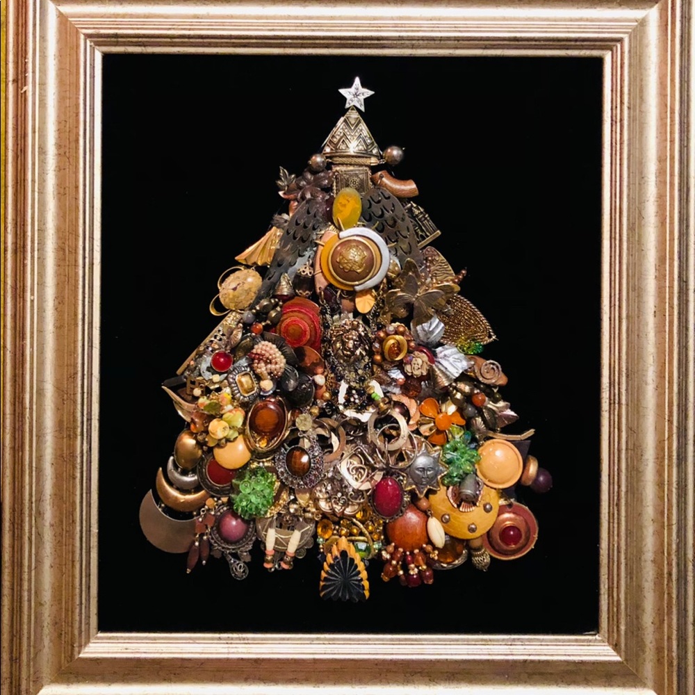 Angel of Limewood Pine - Vintage Jewelry Mosaic